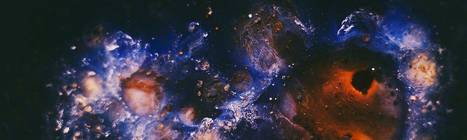 Blue and Brown Milky Way Galaxy art