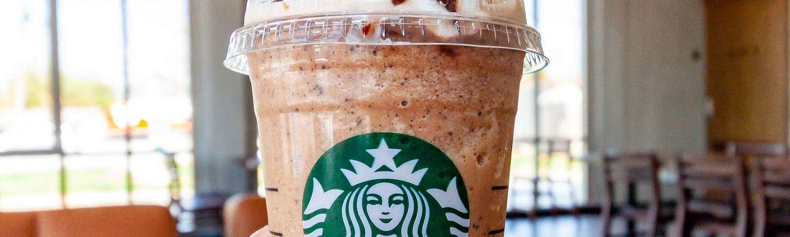 A Starbucks frappuccino.