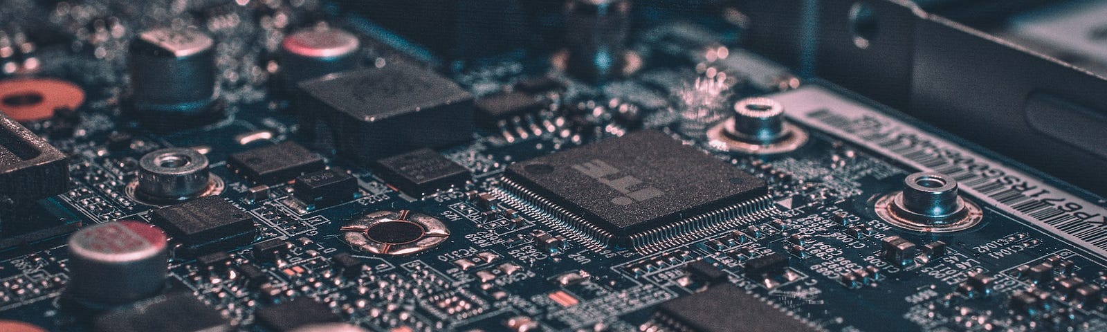 IMAGE: A closeup of a board with electronic components