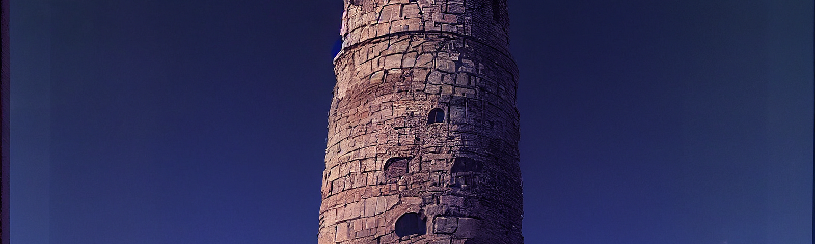 A tall stone tower.