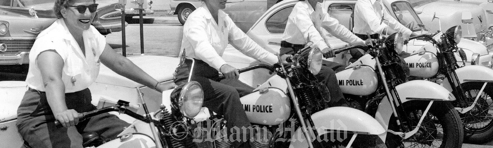 1960 Meter Maids on Harley-Davidson Servi Cars Jerry Roth