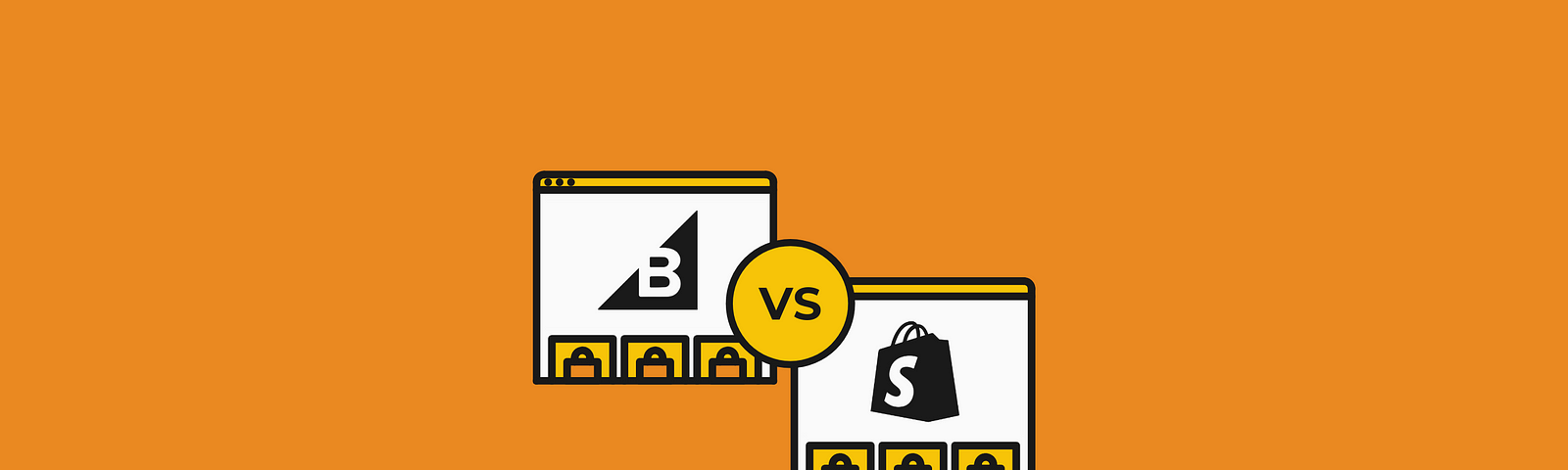 Graphics of BigCommerce Vs Shopify
