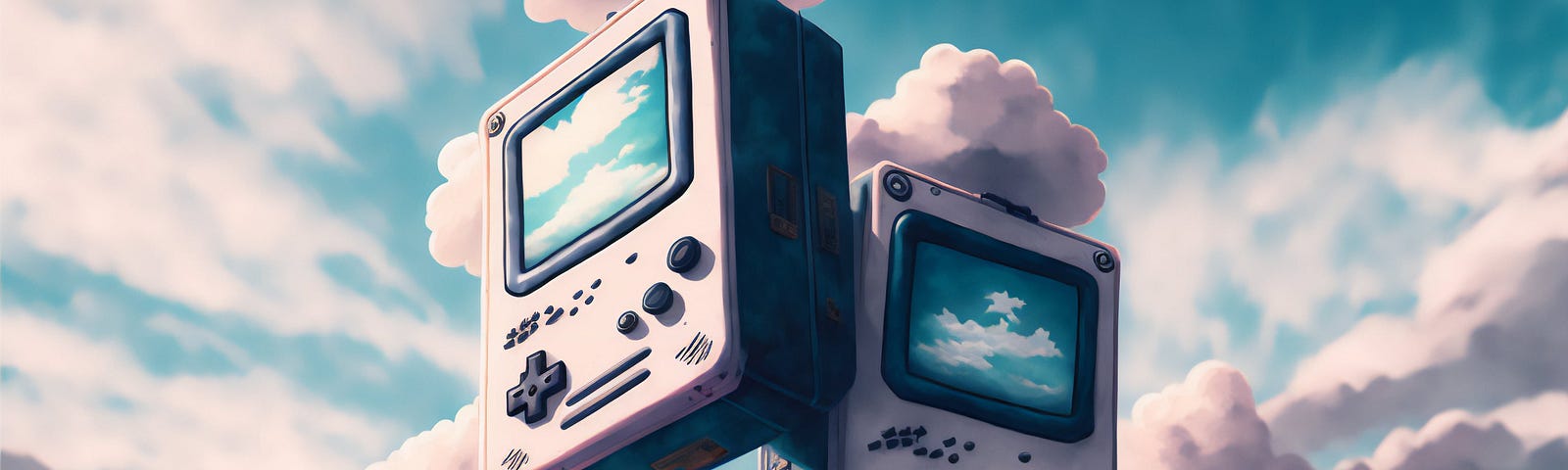 ai-art-gameboy-clouds-sky-illustration