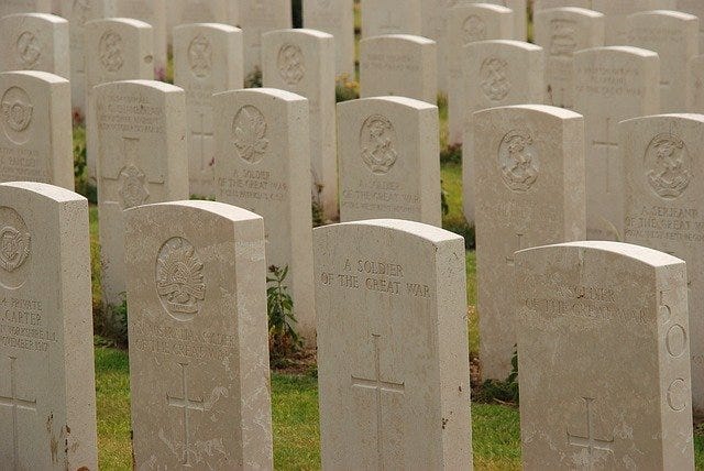 First World War graves in Belgium