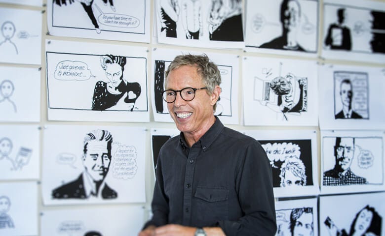 Ted Leonhardt and his illustrations.