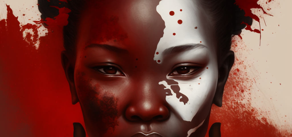 AI generated image by Midjourney @ author’s promoting: African, Asian, white, red, dream.
