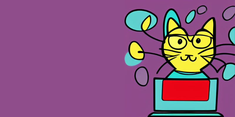 Cartoon Cat on a laptop — Yes, You Can Get Your Website On the First Page of Google Without Backlinks