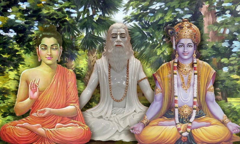 Buddha, Patanjali and Krishna on Raga and Dwesha, important concepts in Yoga