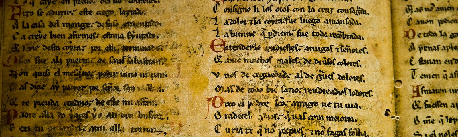 A piece of parchment with Latin writing.