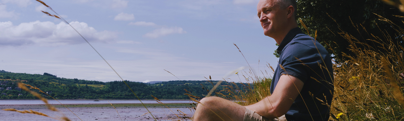 Author Marc McLean in his home town of Dumbarton, Scotland. [Photo by Gareth Walsh].