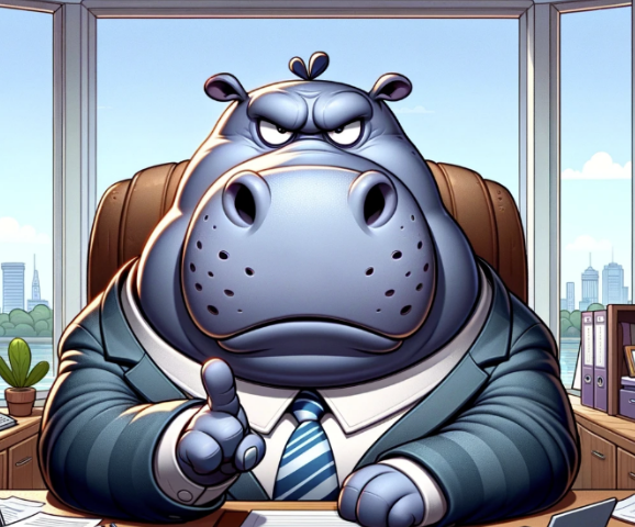 A hippo at work highest paid person’s opinion