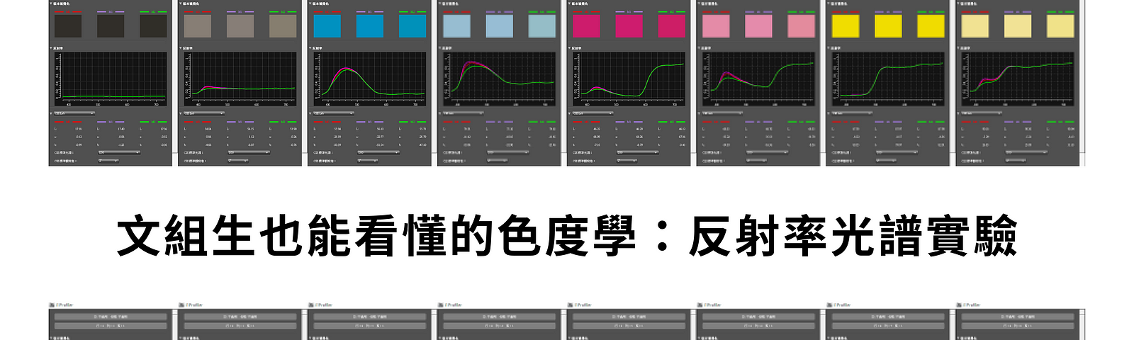 文組生也能看懂的色度學：反射率光譜實驗