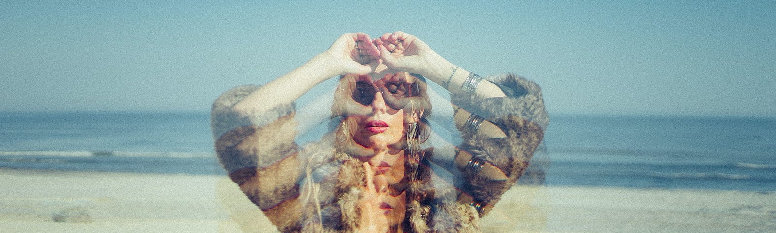 A person at the beach.