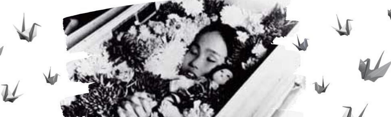 Sadako Sasaki in her coffin — A Hiroshima tragedy