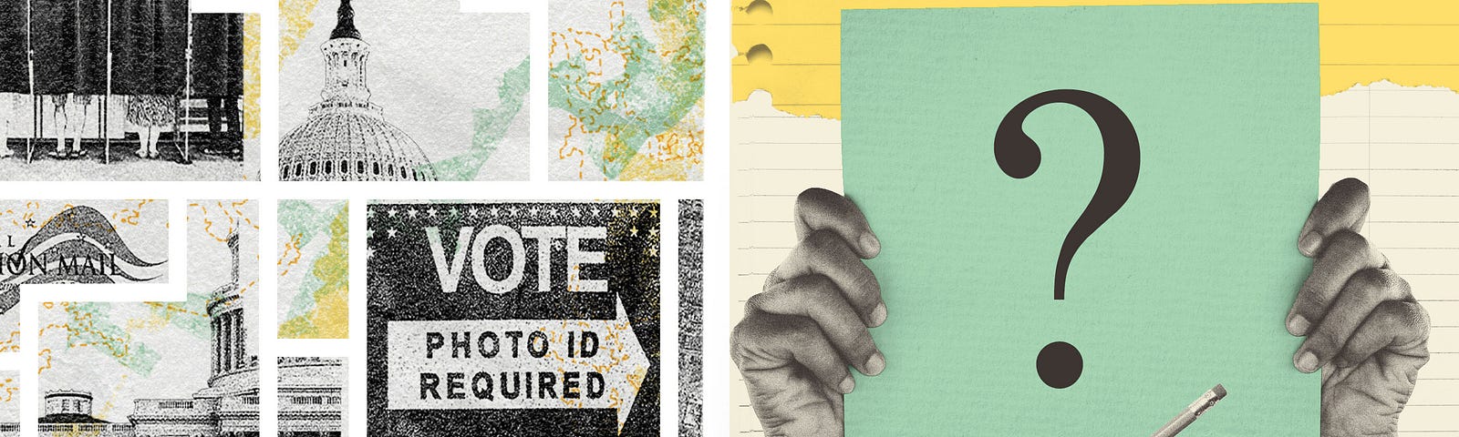 Voting rights collage