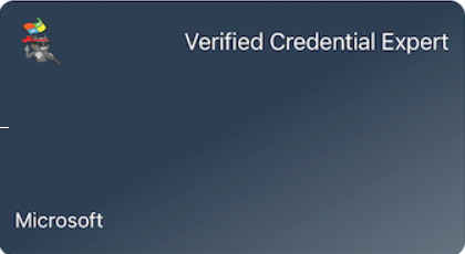 A VC showing “Verified Credential Expert”