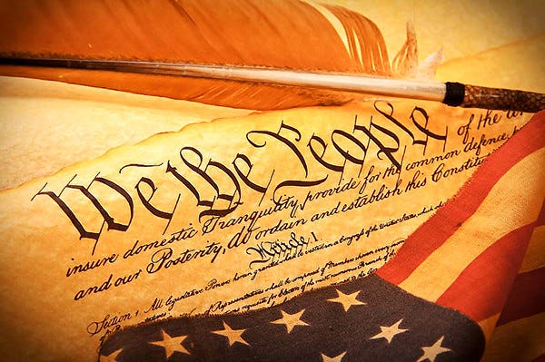 An image of the Constitution’s use of “We the People.”