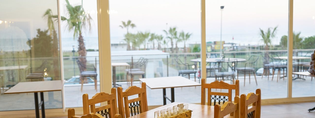 A glorious wooden table and chairs.