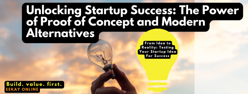 In this article, we explore the traditional steps to conduct a POC and how it can be used to determine if a startup idea has potential for success. Additionally, we will dive into modern takes on POCs, such as minimum viable products and rapid prototyping, and alternative methods for testing startup ideas, such as crowdfunding campaigns and landing pages.