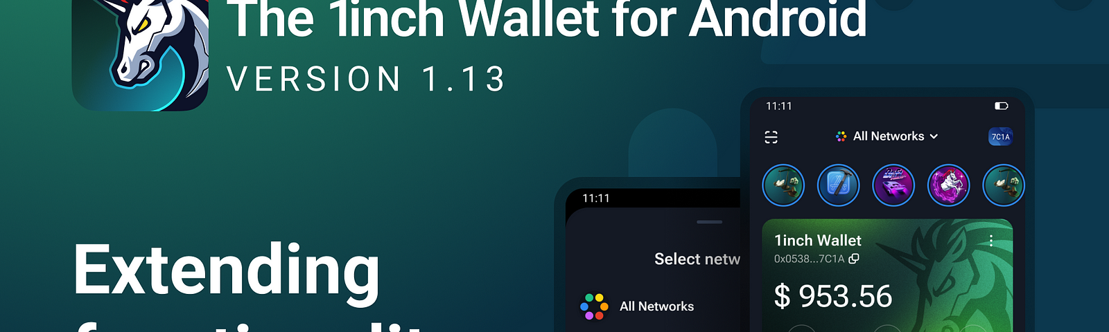 The 1inch Wallet for Android boosts its power with the latest updates