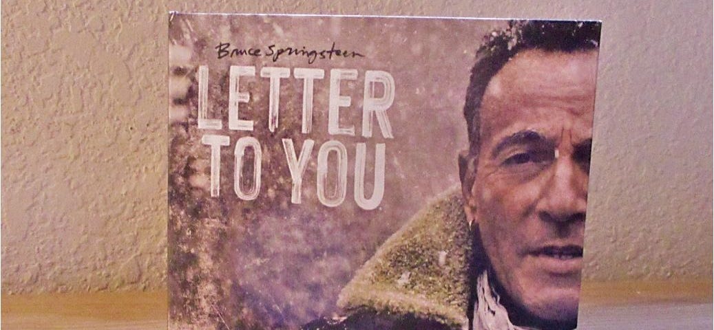 An image of the CD cover of Bruce Springsteen’s ‘Letter to You’