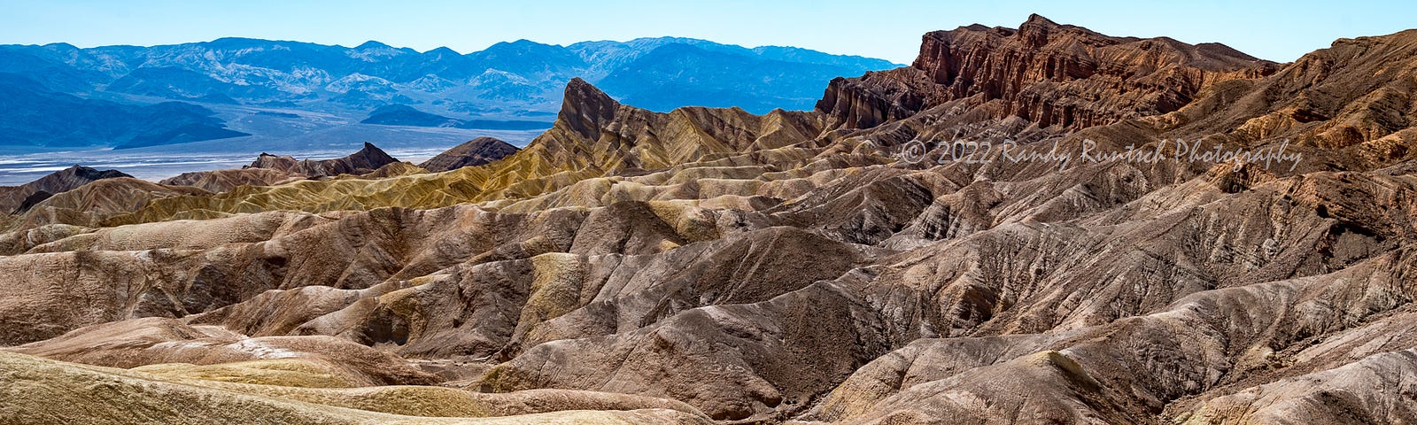 Zabriskie Point in Death Valley.