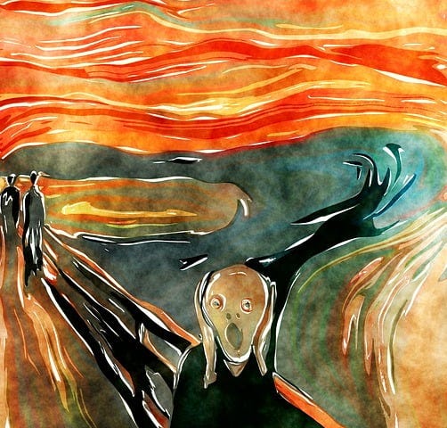 Edvard Munch’s The Scream — with age comes wisdom and aches and pains