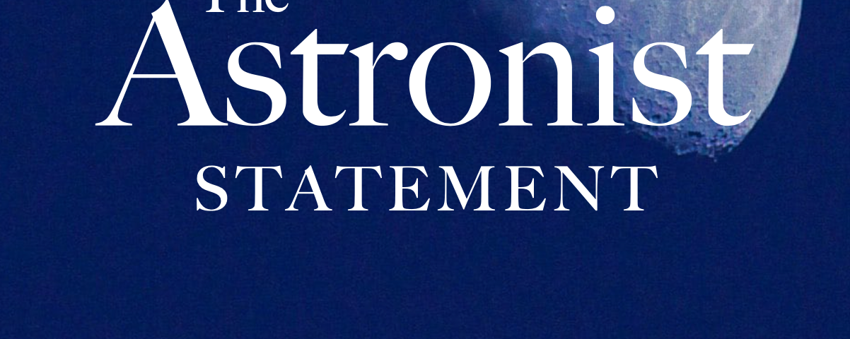 The Official Cover of The Astronist Statement on the Situation of the Human Species by Cometan