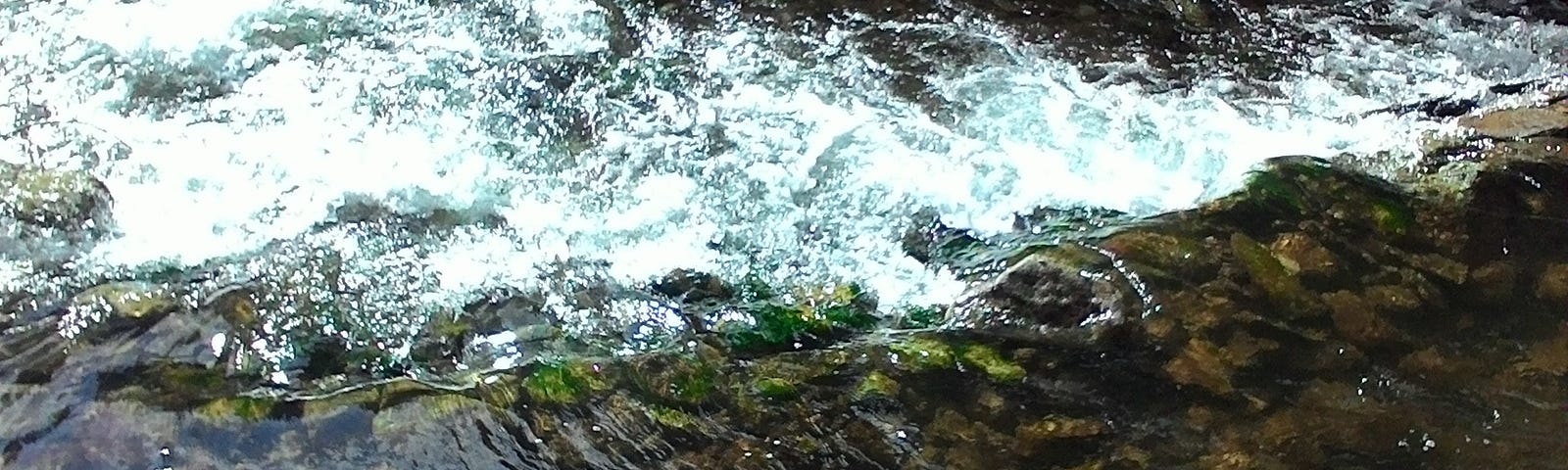 Flowing water