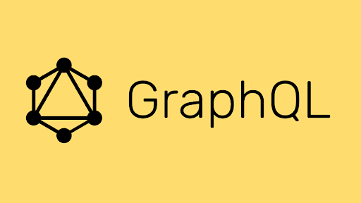The GraphQL logotype on the yellow background