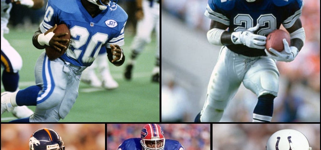 The List of Top 10 NFL Running Backs of the 1990's