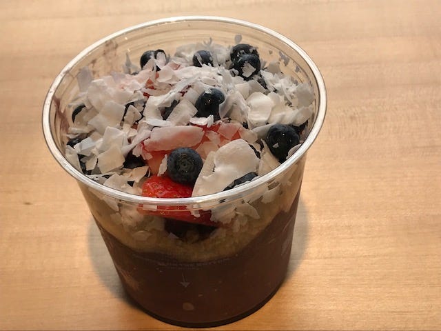 Photo of acai bowl.
