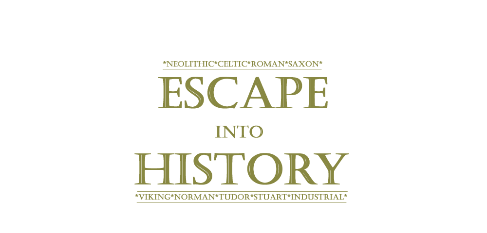 A logo heading for the Escape Into History publication.