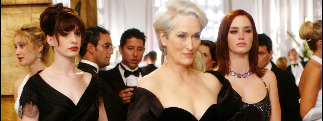 An image from the film Devil Wears Prada, from left to right Anne Hathaway, Meryl Streep, Emily Blunt. (Image Credit: Disney)