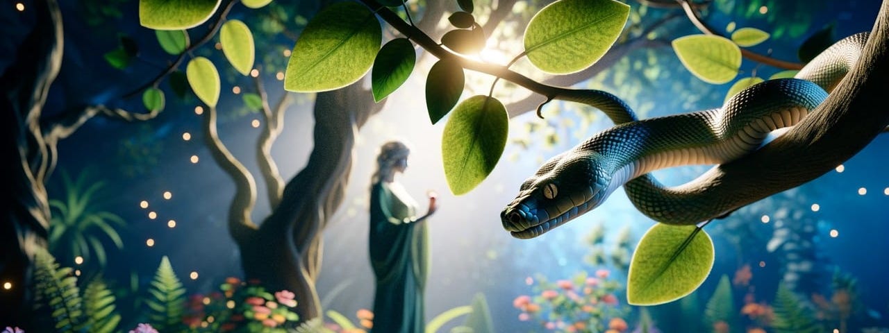 Eve and the Serpent, the Father of Lies