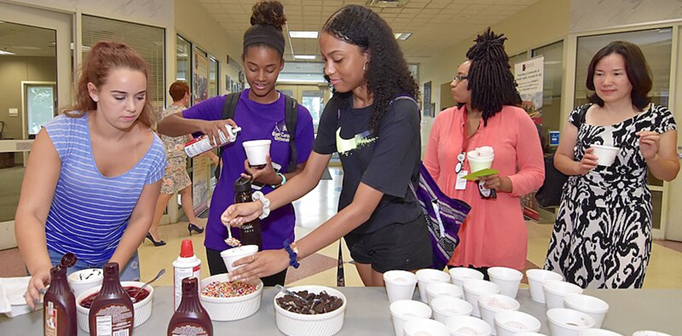 File: FAC ice cream social (36807162225).jpg Description Germanna Community College’s Department of Student Activities held an Ice Cream Social — with GCC President Dr. Janet Gullickson serving students — in the lobby of the Dickinson Building at the Fredericksburg Area Campus on Wednesday, August 23, 2017. (Photo by Robert A. Martin) Source FAC ice cream social Author Germanna CC This file is licensed under the Creative Commons Attribution 2.0 Generic license. Deed — Attribution 2.0 Generic — C