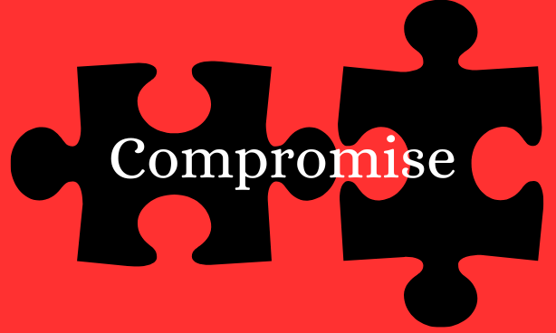 Graphic that says “Compromise”.