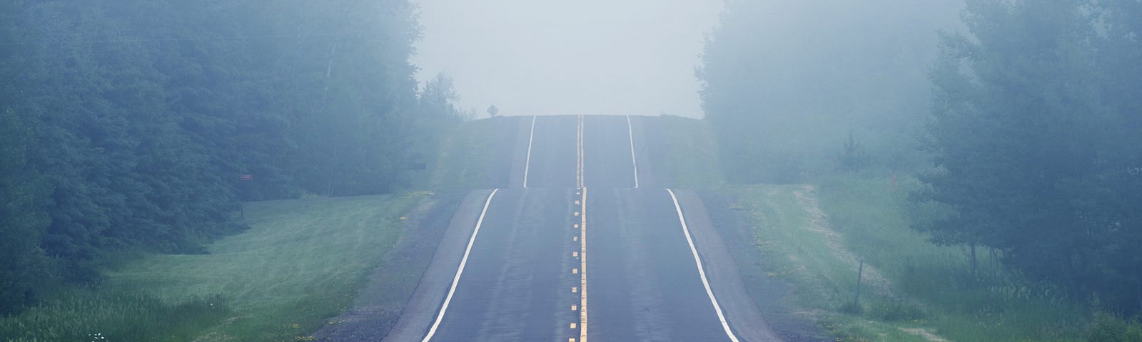 Foggy road ahead