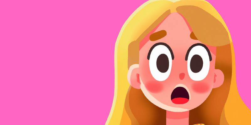 Cartoon woman with a shocked expression — Experts Are Wrong: Bluehost Has Made Me Thousands of Dollars