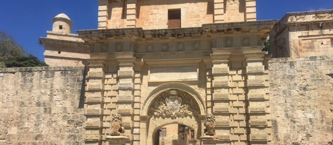 Stone bridge, gateway into walled city