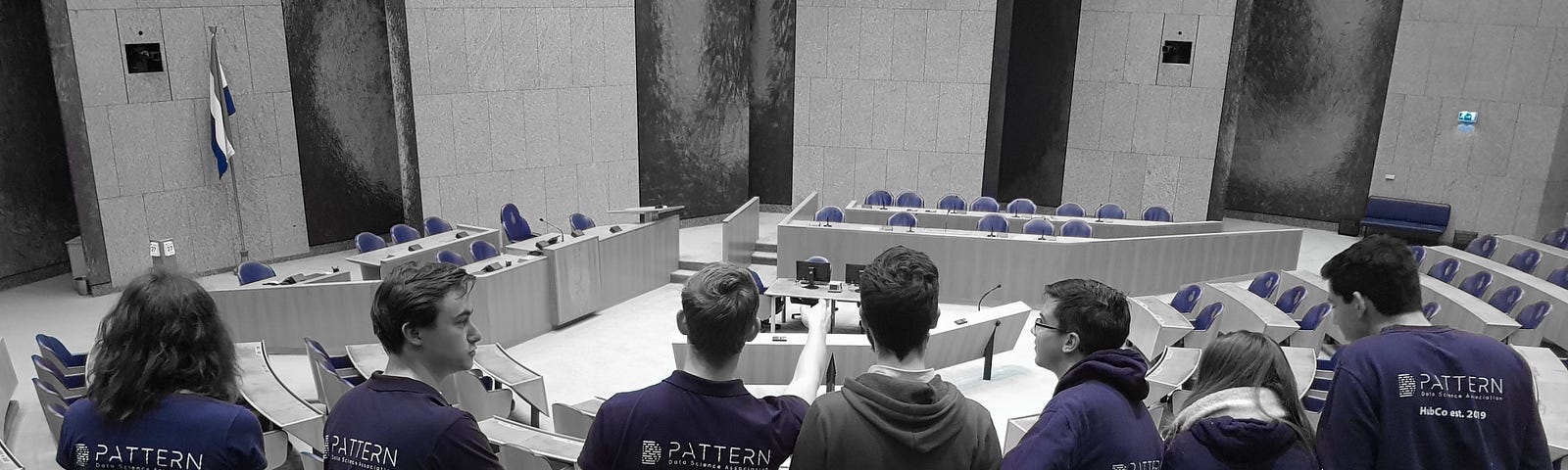 Students visiting the House of Representatives in The Hague