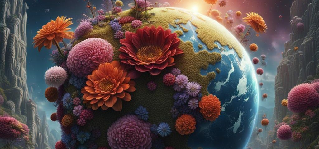 Flowers around the Earth