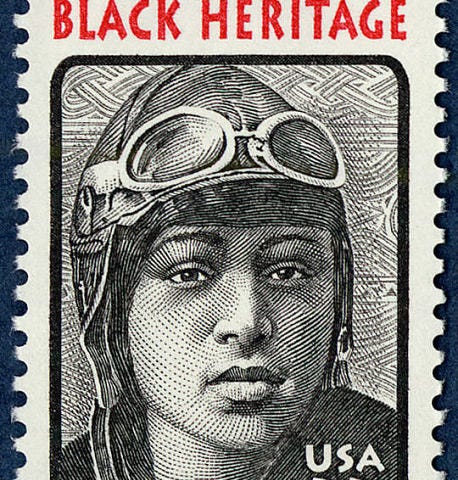 Postage stamp of Bessie Coleman