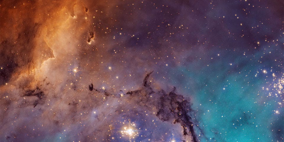 Star Clouds of the LMC. Image Credit: NASA, ESA; Processing: Josh Lake