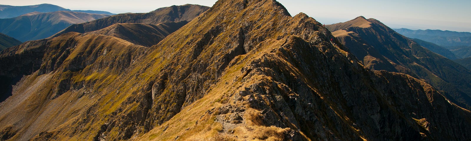 A mountain ridge