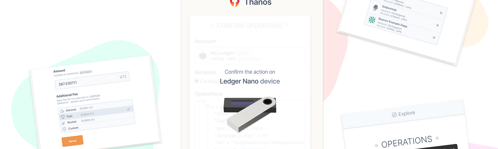 Thanos Wallet Features Highlighted