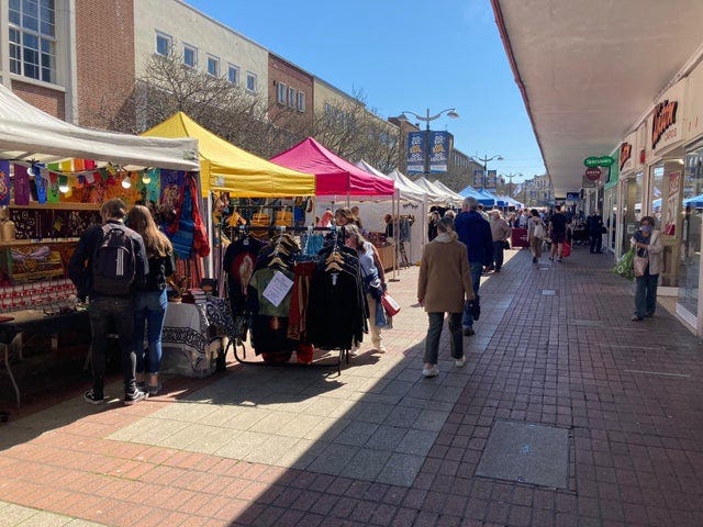 Love Southsea Market at Palmerston Road.