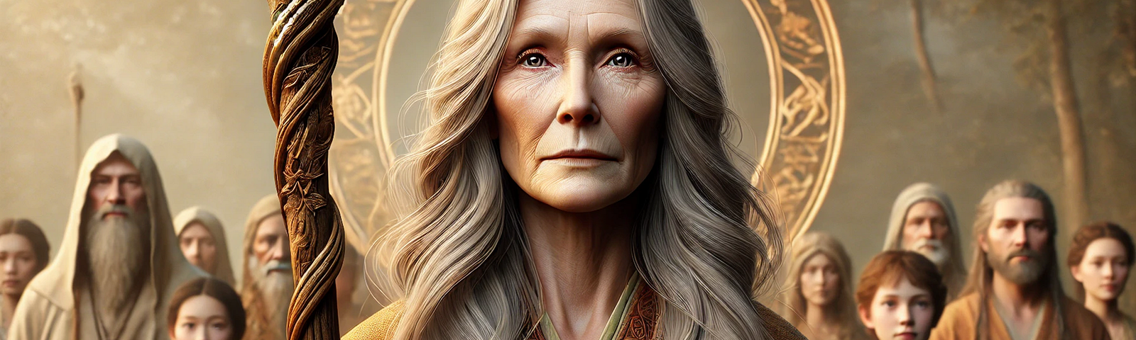 Sylvia, the Elder Sage has traveled the world, learning from different societies and imparting wisdom. She is sought after for counsel in resolving conflicts and is revered for her fair and respectful approach to all matters.