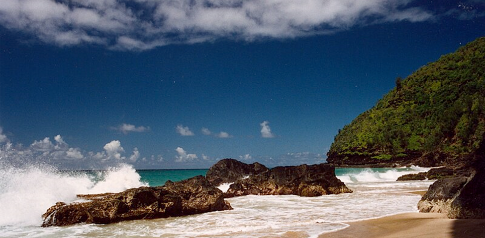 File: Hanakapiai Beach, Na Pali Coast, Kauai, Hawaii.jpg Source originally posted to Flickr as Hanakapiai Beach, Na Pali Coast, Kauai, Hawaii Author Jeff Kubina This file is licensed under the Creative Commons Attribution-Share Alike 2.0 Generic license. CC BY-SA 2.0 Deed | Attribution-Share Alike 2.0 Generic | Creative Commons File: Hanakapiai Beach, Na Pali Coast, Kauai, Hawaii.jpg — Wikimedia Commons