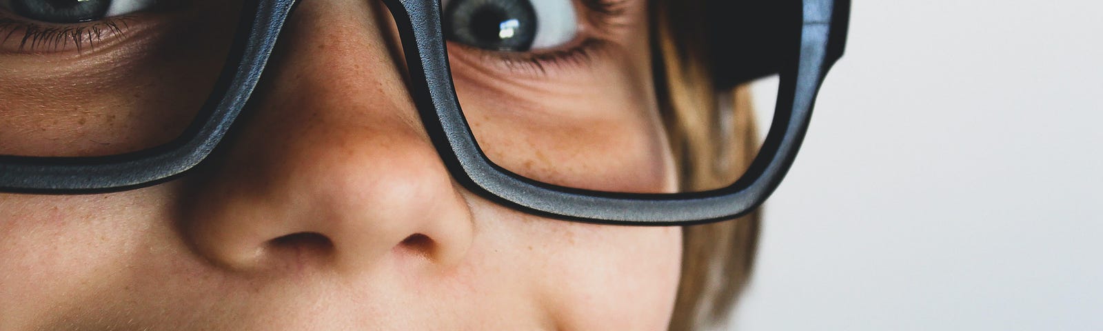 Boy with eyeglasses